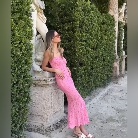 Ronny Kobo Tasha crochet strapless dress - Picture 5 of 16